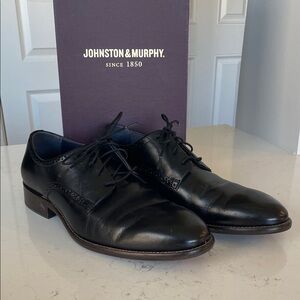 Johnston & Murphy Classic Black Oxfords
